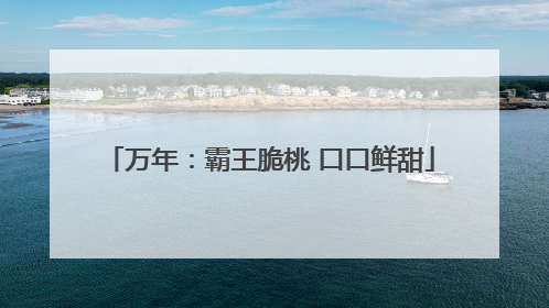 万年：霸王脆桃 口口鲜甜